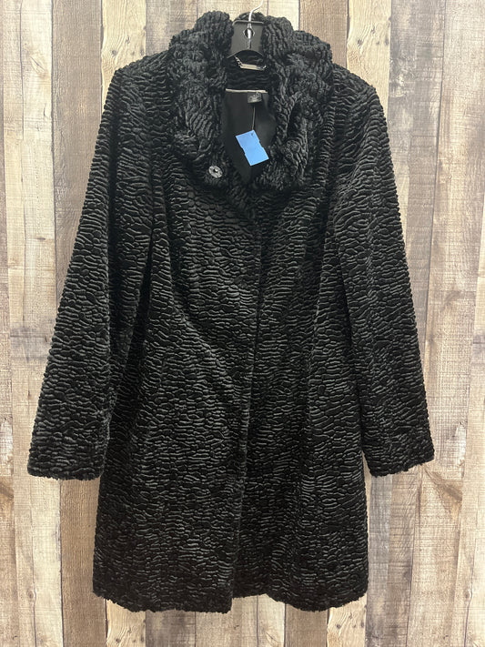 Coat Faux Fur & Sherpa By White House Black Market In Black, Size: L