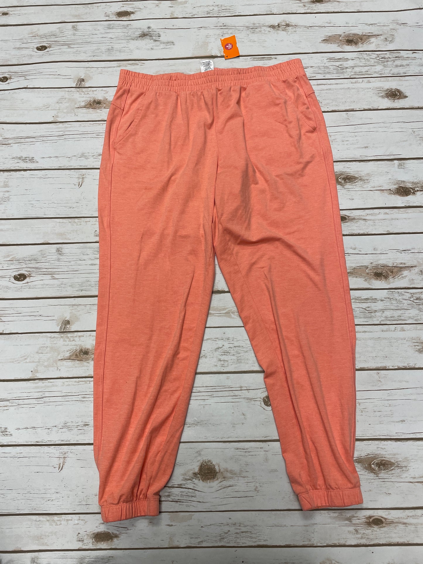 Athletic Pants By Members Mark In Orange, Size: L