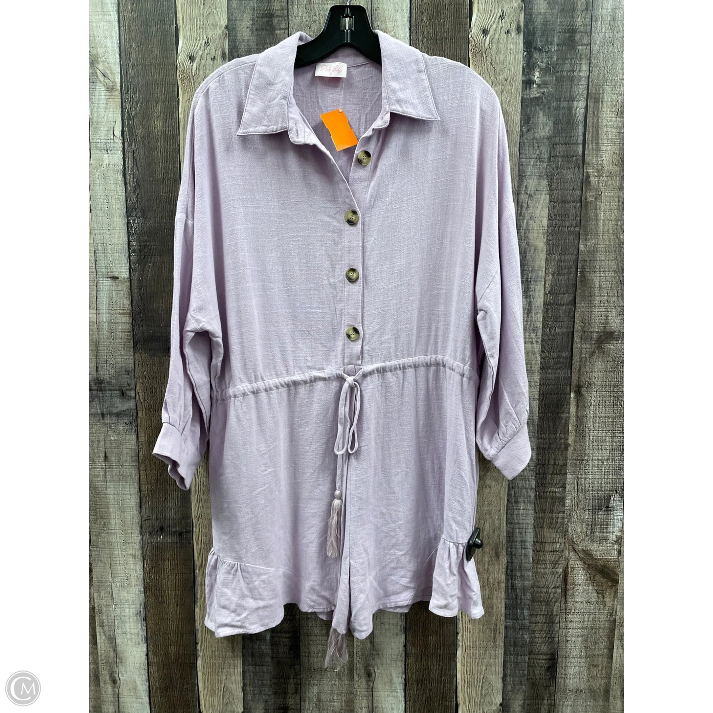 Romper By Pink Lily In Purple, Size: S