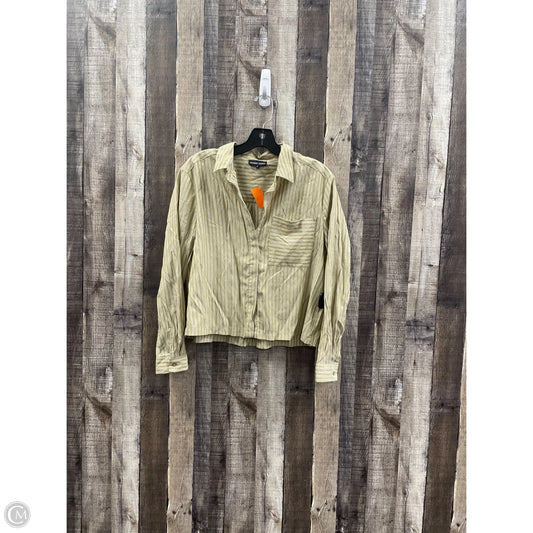 Top Long Sleeve By Cme In Striped Pattern, Size: S