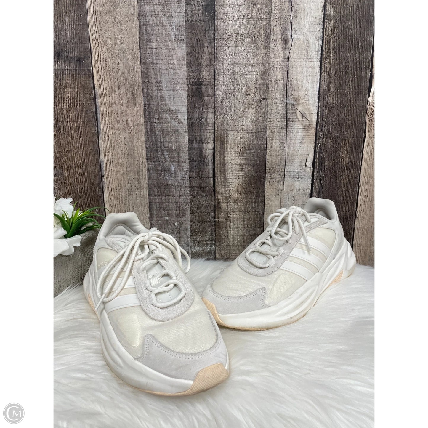 Shoes Athletic By Adidas In Cream, Size: 10