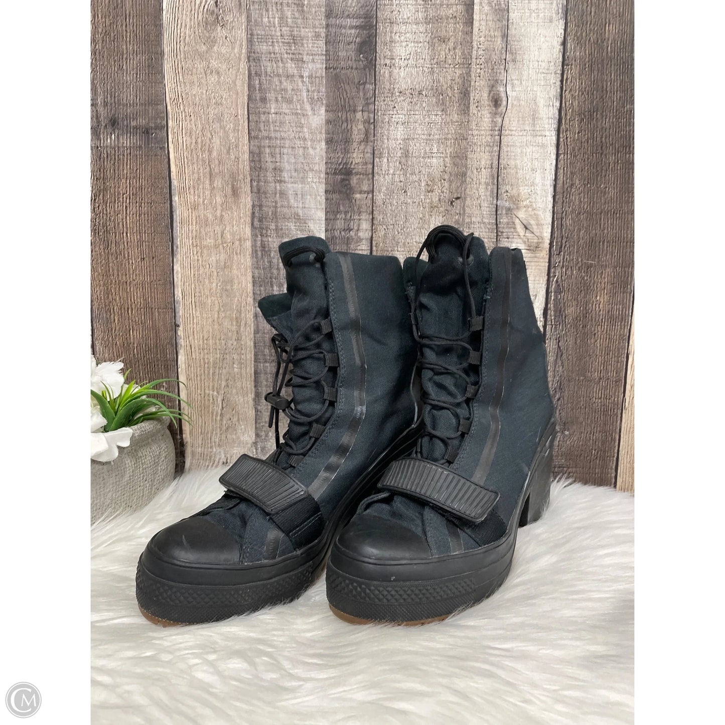Boots Combat By Converse In Black, Size: 9.5
