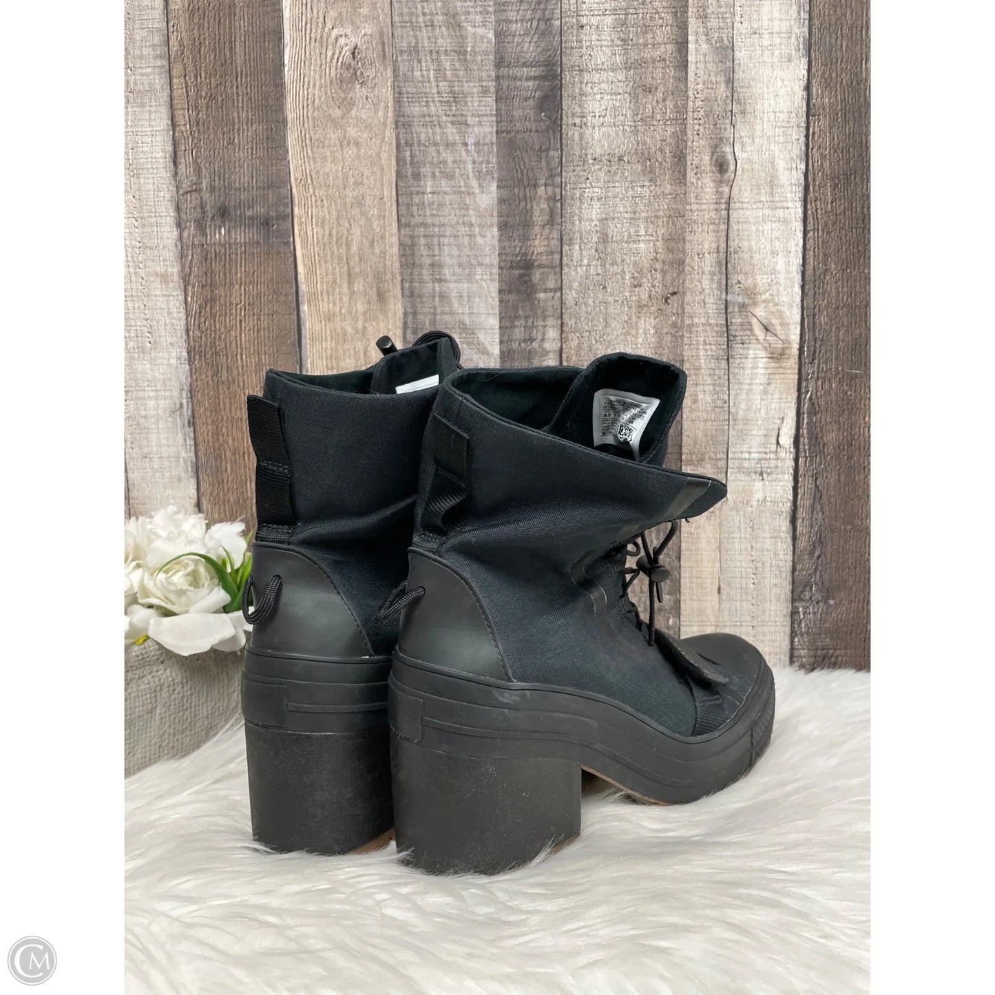 Boots Combat By Converse In Black, Size: 9.5