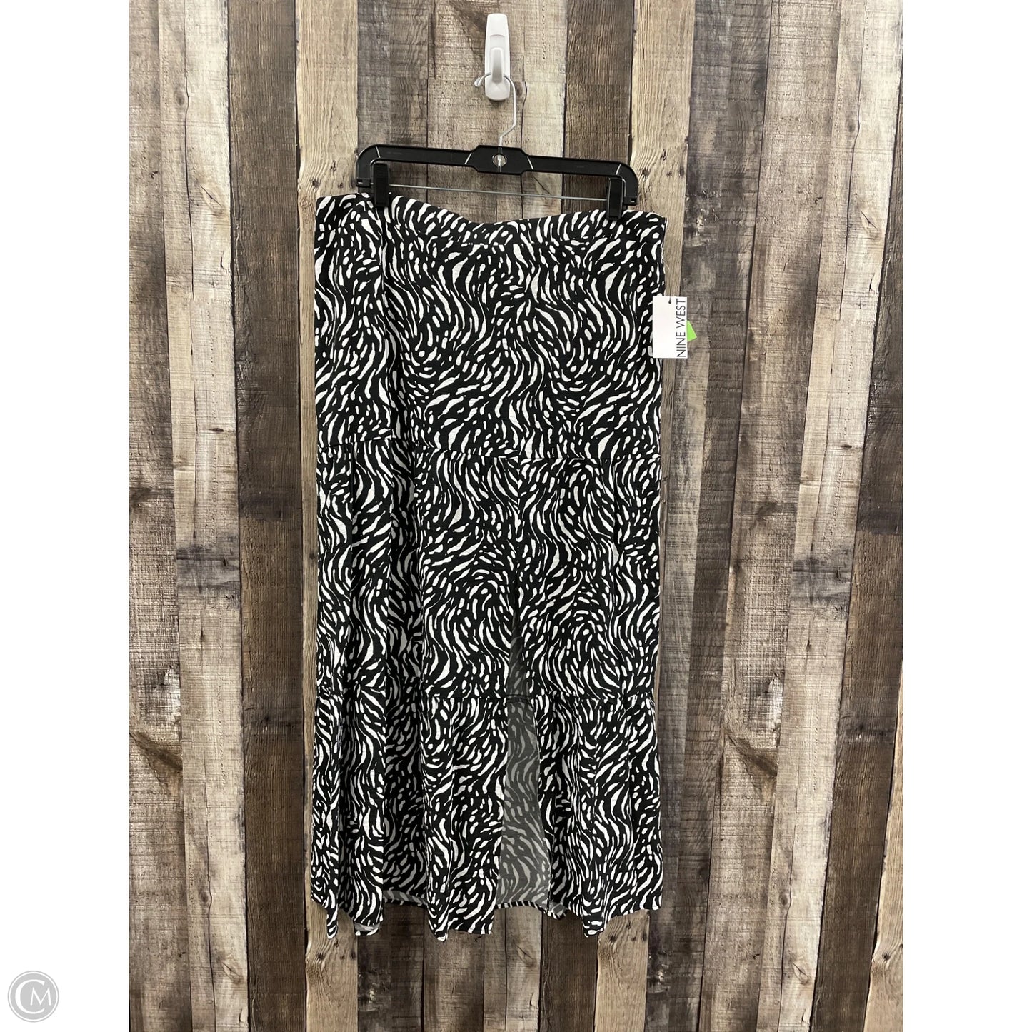 Skirt Maxi By Nine West In Black & White, Size: Xl
