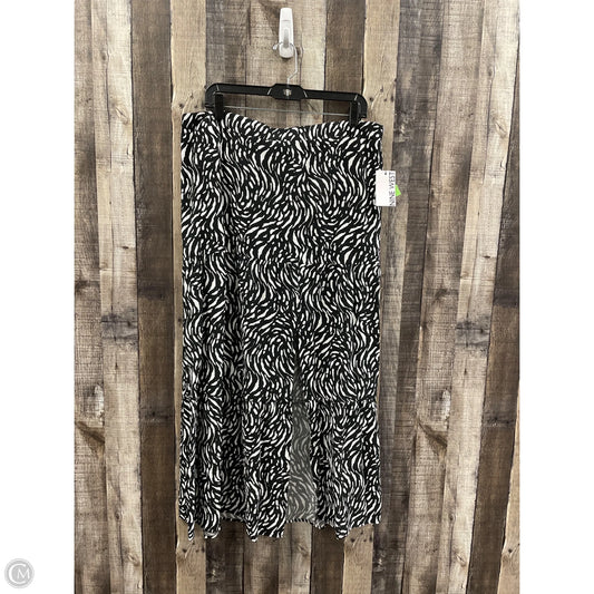 Skirt Maxi By Nine West In Black & White, Size: Xl