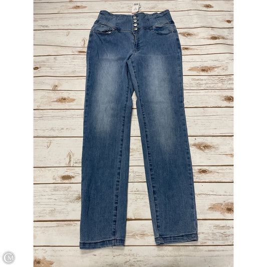 Jeans Skinny By Bebe In Blue, Size: 10