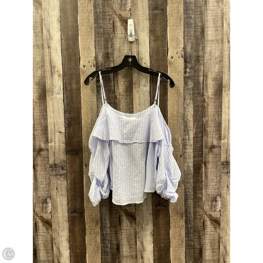 Top 3/4 Sleeve By Astr In Striped Pattern, Size: L