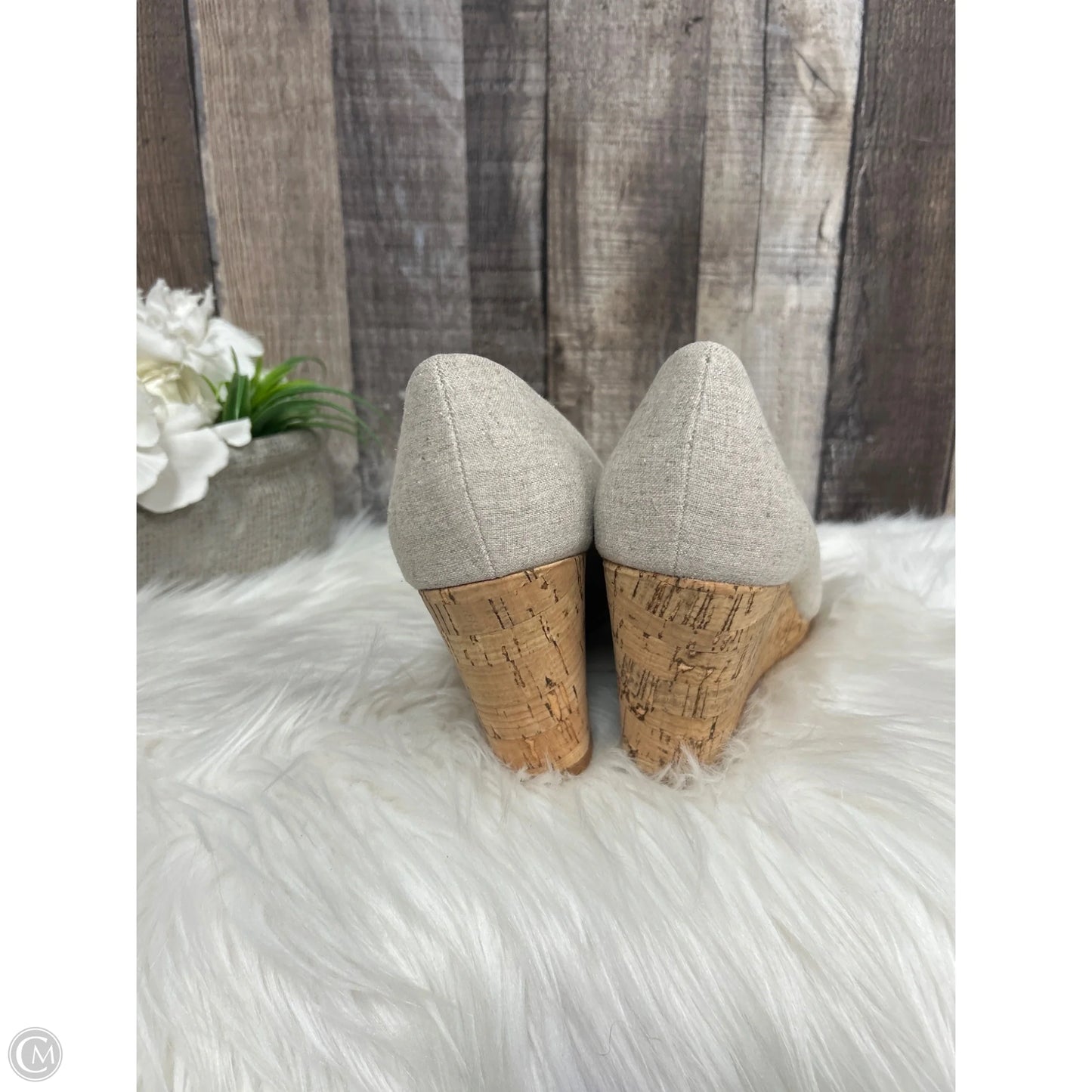 Shoes Heels Wedge By Kelly And Katie In Tan, Size: 8.5