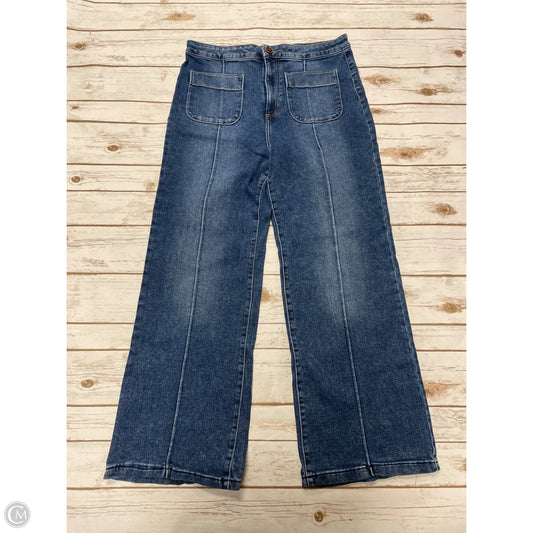 Jeans Wide Leg By Cme In Blue, Size: 14