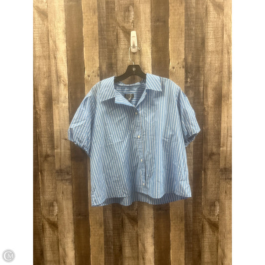 Top Short Sleeve By J. Crew In Striped Pattern, Size: 2x