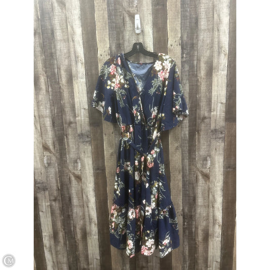 Dress Casual Maxi By Shein In Floral Print, Size: 3x