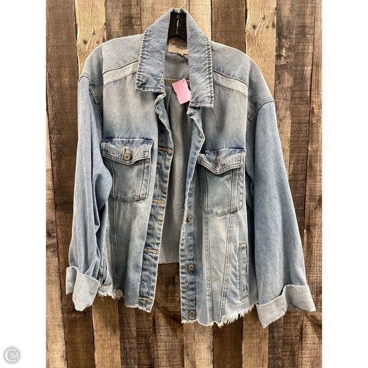 Jacket Denim By Cme In Blue, Size: Xl
