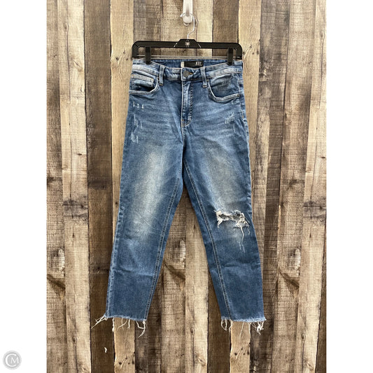 Jeans Straight By Kut In Blue, Size: 4