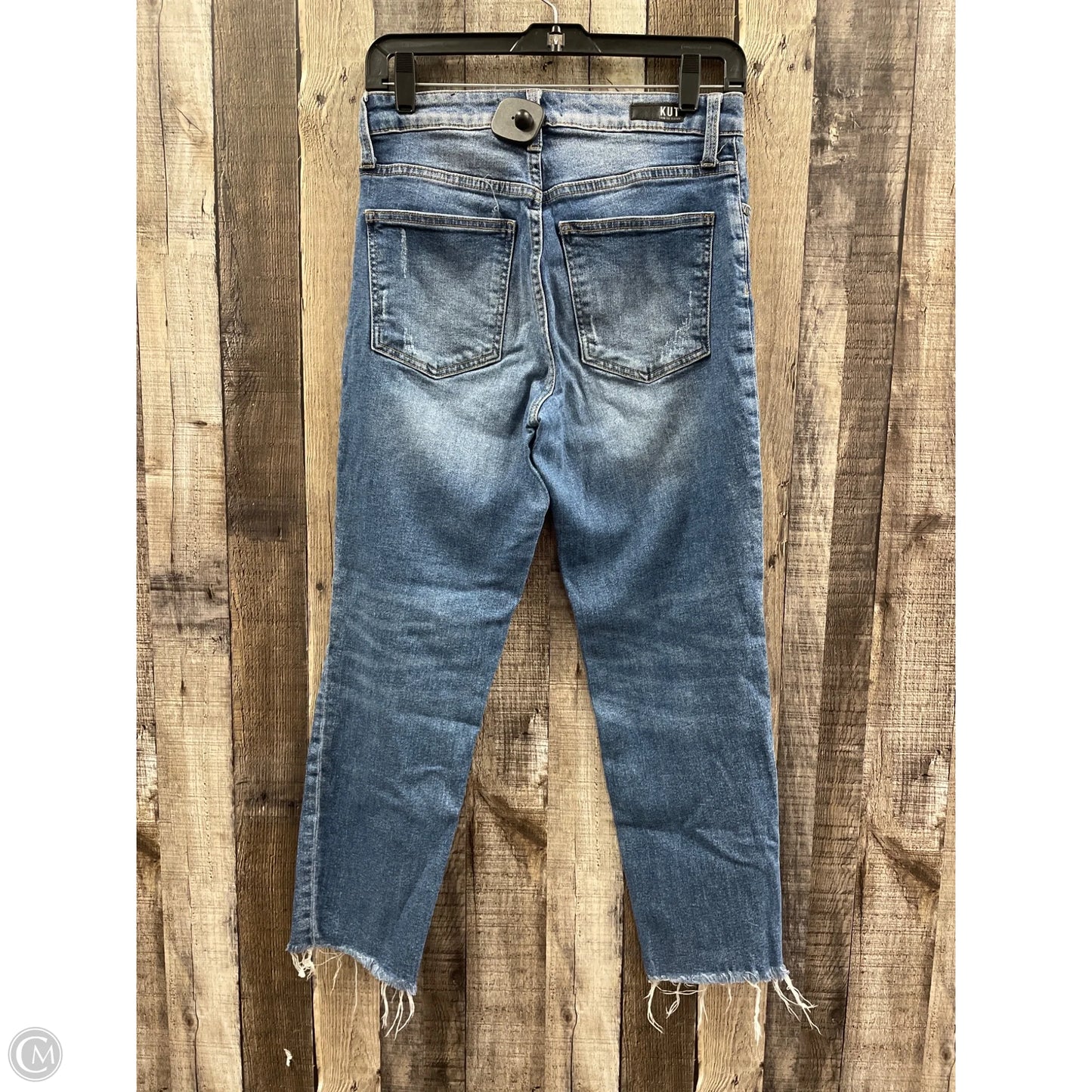 Jeans Straight By Kut In Blue, Size: 4