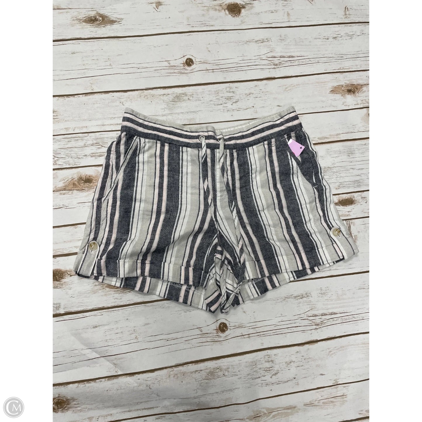 Shorts By Calvin Klein In Striped Pattern, Size: 8