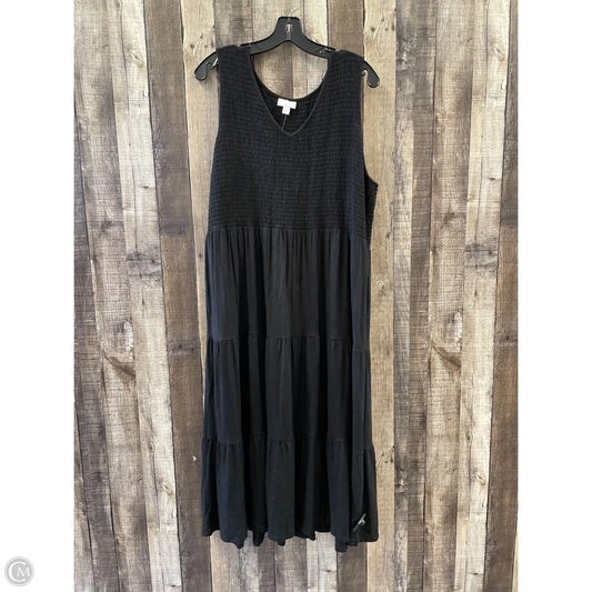 Dress Casual Midi By J. Jill In Black, Size: Xl