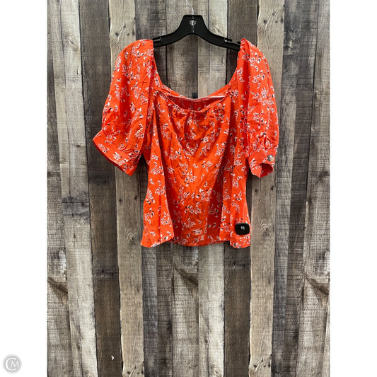 Top Short Sleeve By Ann Taylor In Multi-colored, Size: L