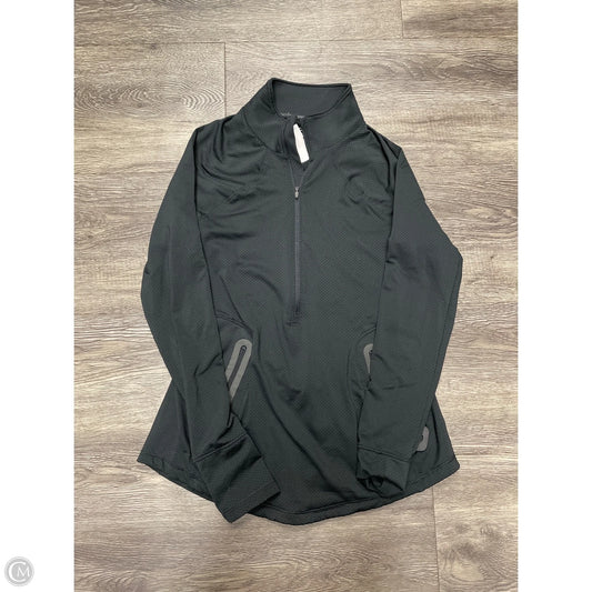Athletic Top Long Sleeve Crewneck By Under Armour In Black, Size: M