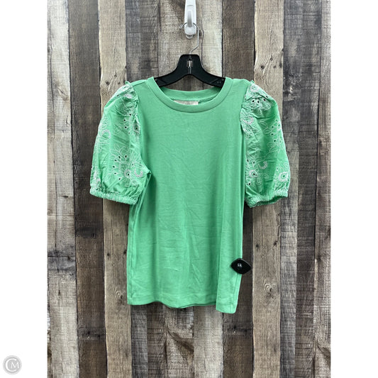 Top Short Sleeve By Loft In Green, Size: S