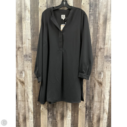 Tunic Long Sleeve By Anne Klein In Black, Size: 3x