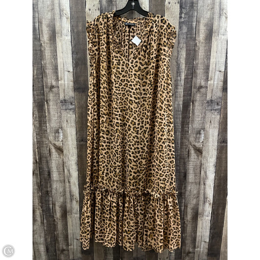 Dress Casual Maxi By Inc In Animal Print, Size: 2x