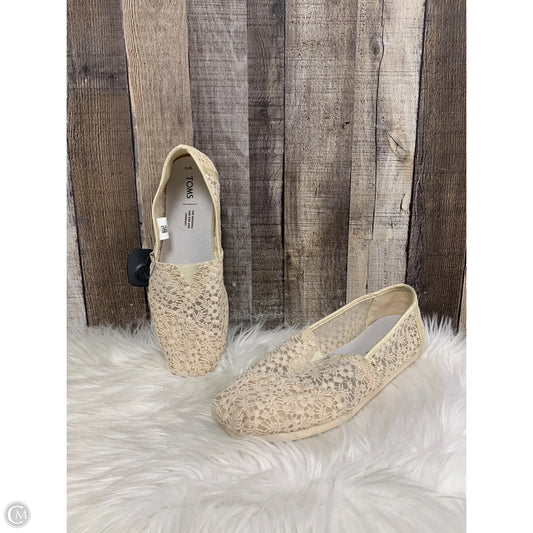 Shoes Flats By Toms In Cream, Size: 10