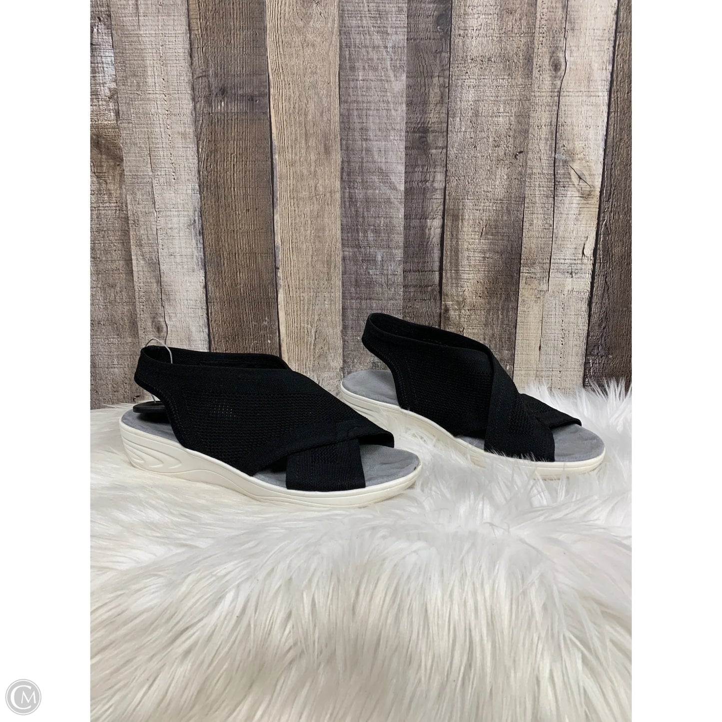 Sandals Flats By Cme In Black, Size: 10