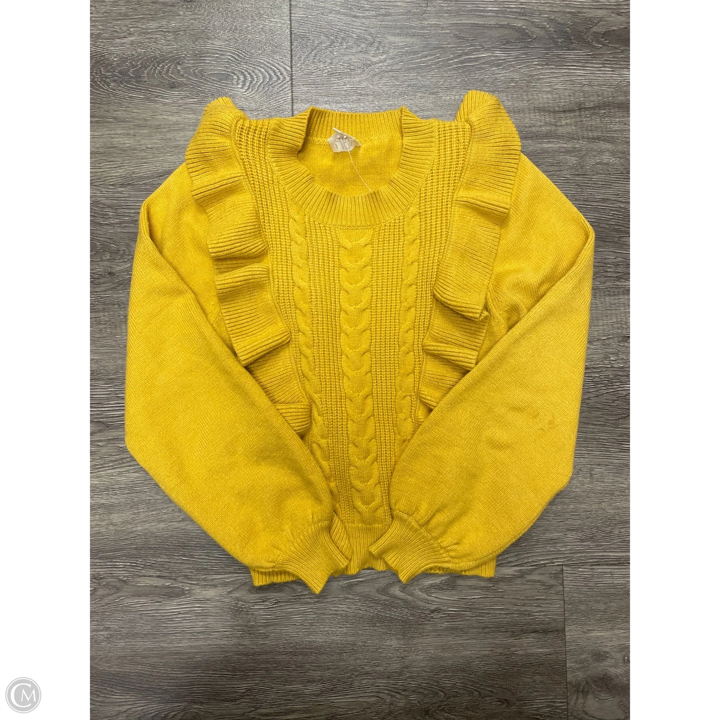 Sweater By Cme In Yellow, Size: Xs