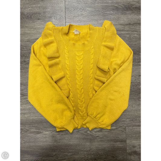 Sweater By Cme In Yellow, Size: Xs