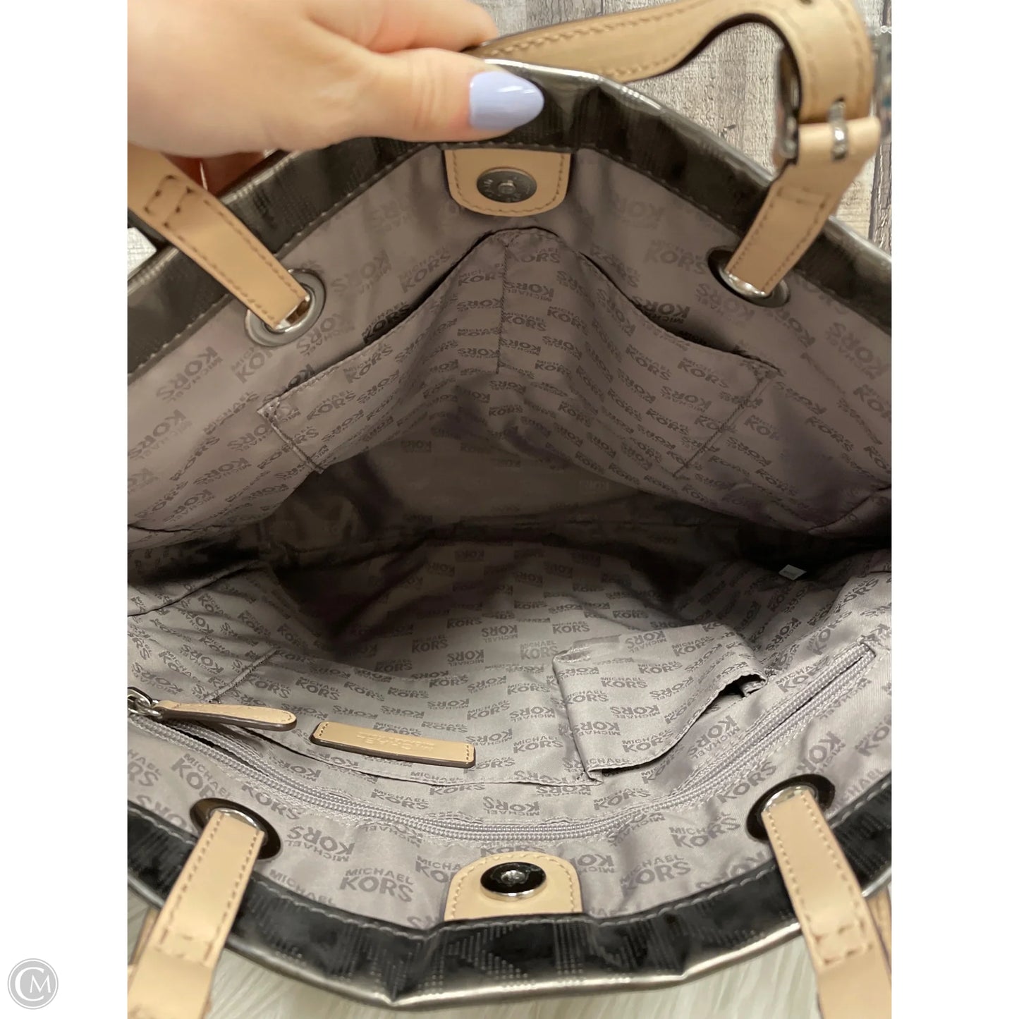 Tote Designer By Michael Kors, Size: Large
