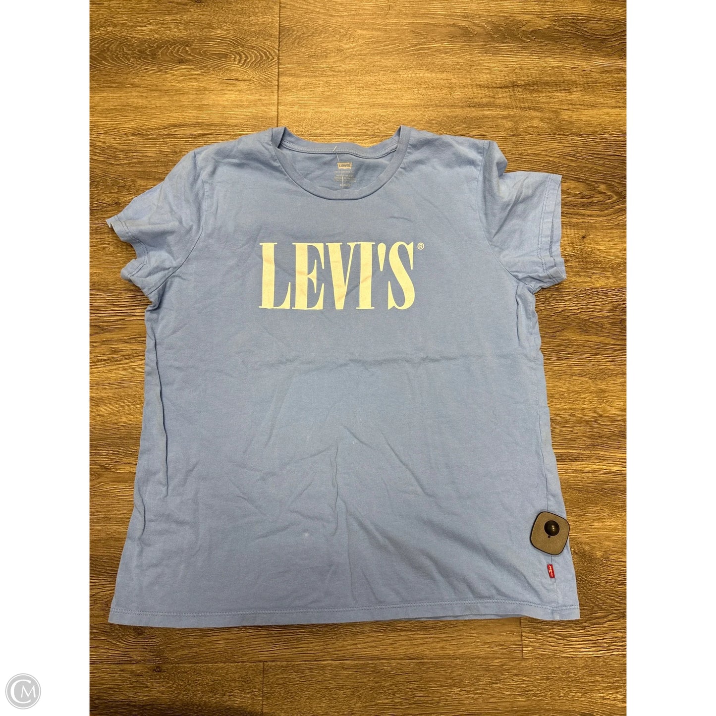 Top Short Sleeve By Levis In Blue, Size: Xl