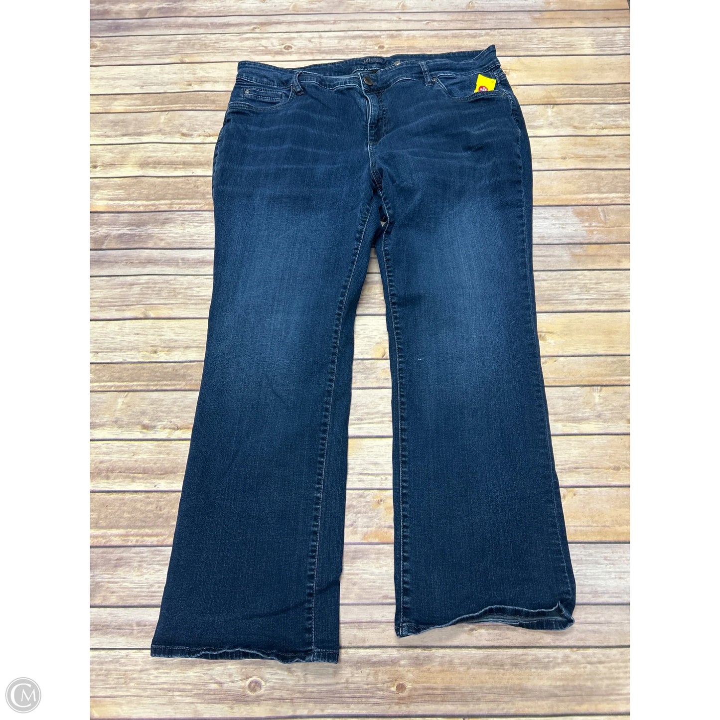 Jeans Straight By Kut In Blue, Size: 22