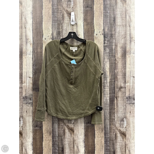 Top Long Sleeve By Idyllwind In Green, Size: M