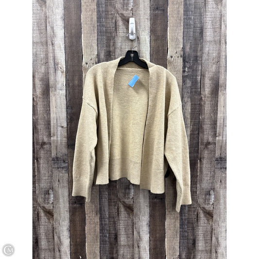 Sweater Cardigan By Cme In Tan, Size: M