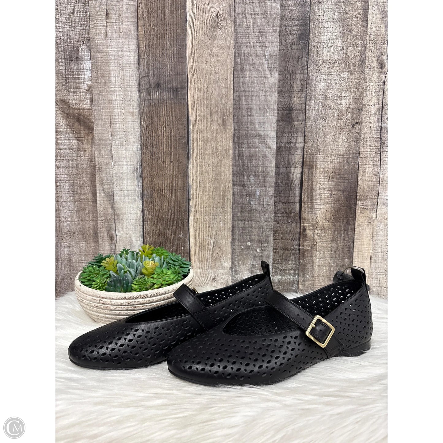 Shoes Flats By Clarks In Black, Size: 7.5
