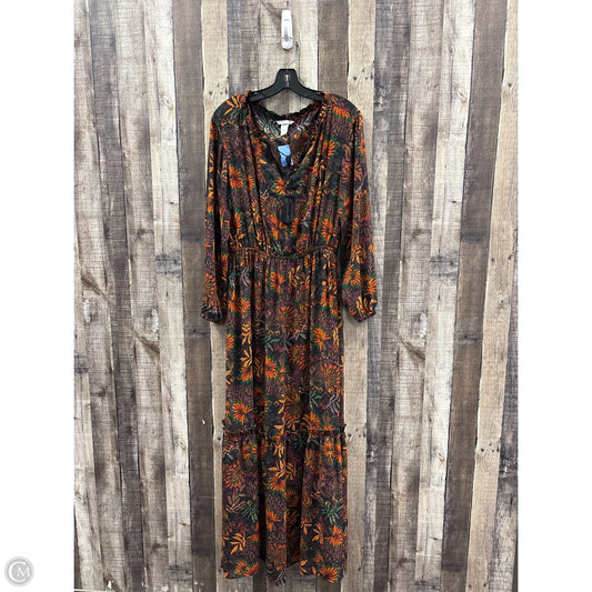 Dress Casual Maxi By H&m In Multi-colored, Size: L