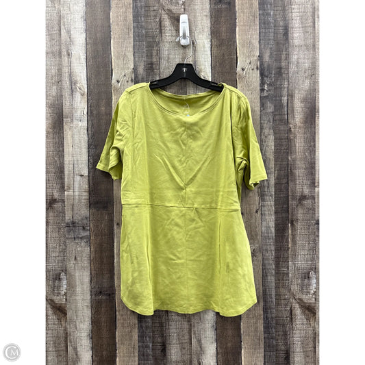 Top Short Sleeve By J. Jill In Green, Size: L