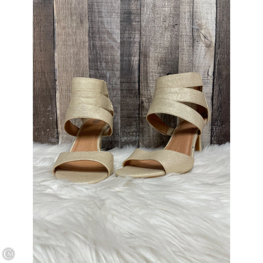 Shoes Heels Stiletto By Cme In Gold, Size: 8