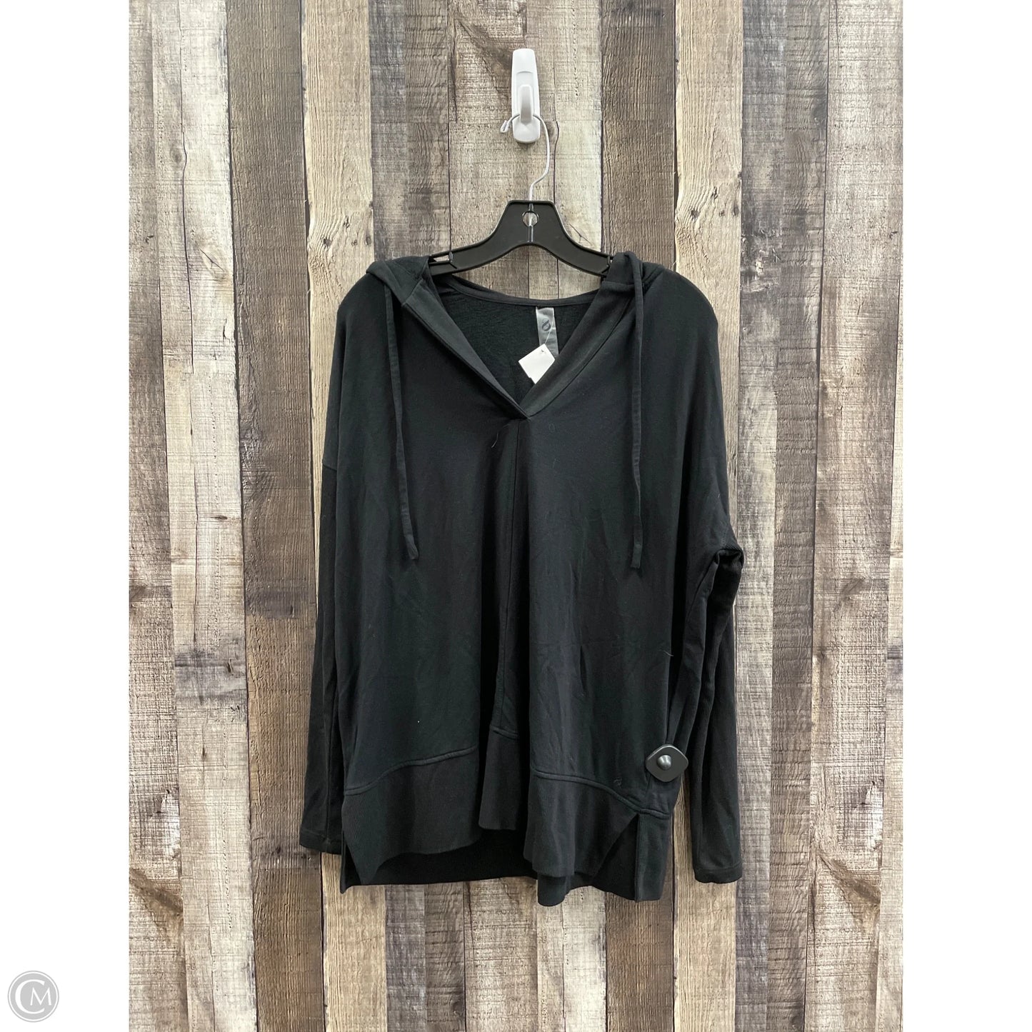 Sweatshirt Hoodie By Lou And Grey In Black, Size: Xs
