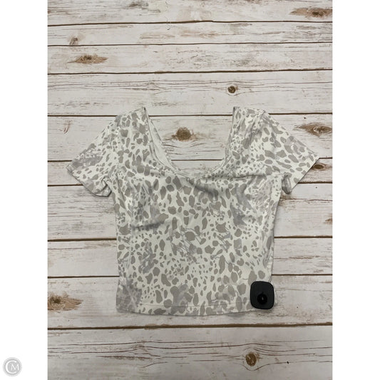 Top Short Sleeve By Lululemon In Animal Print, Size: S