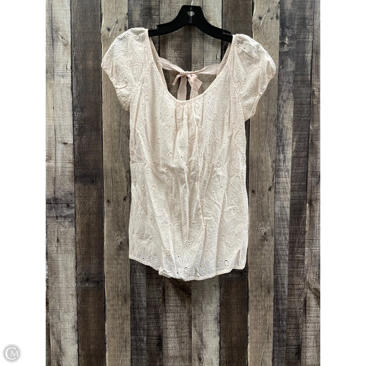 Top Short Sleeve By Cme In Pink, Size: S