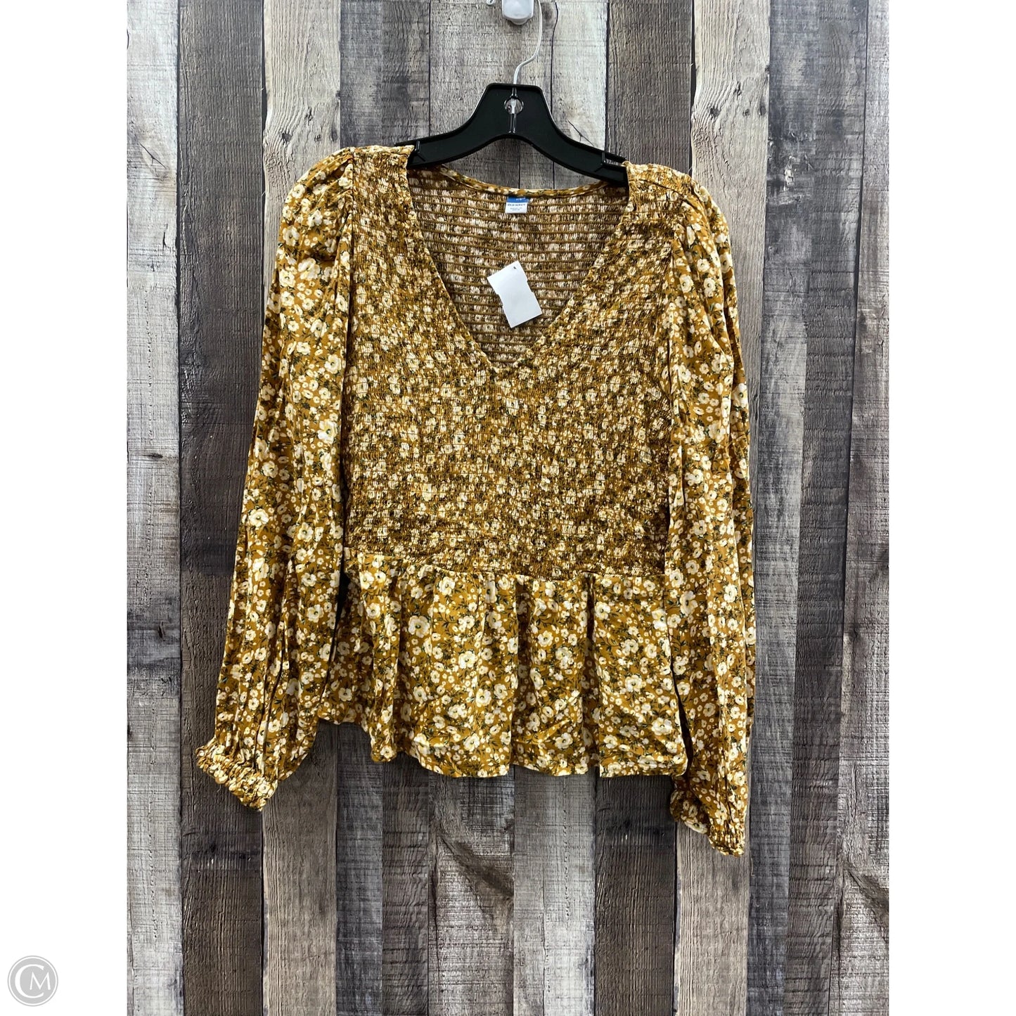 Top Long Sleeve By Old Navy In Floral Print, Size: M
