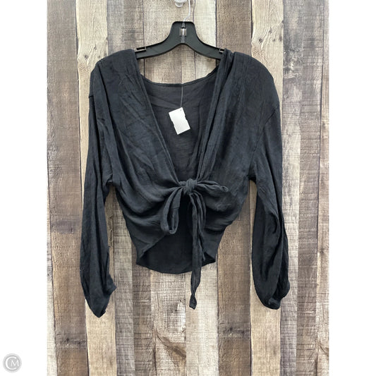 Top Long Sleeve By Cmf In Black, Size: S