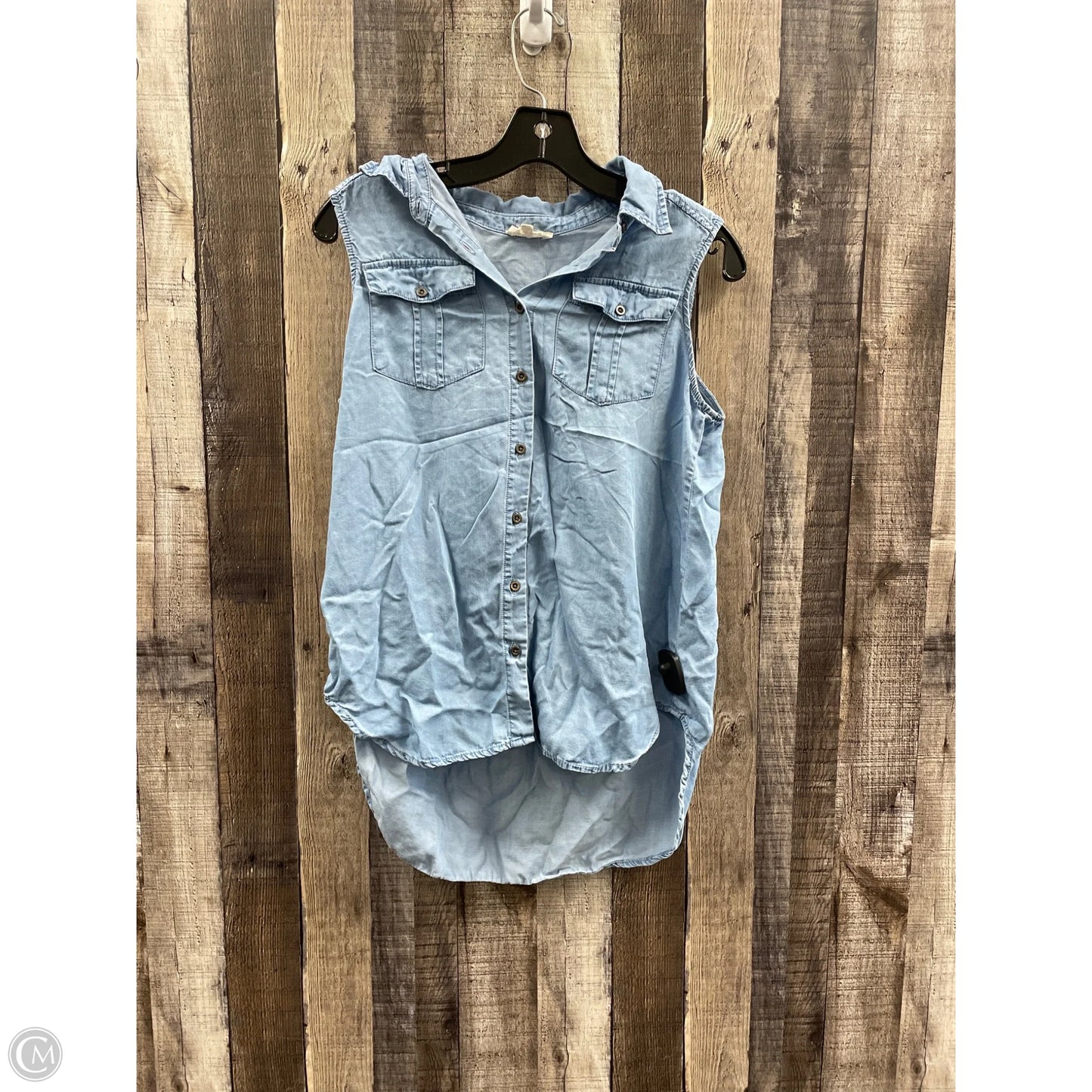 Top Sleeveless By Jane And Delancey In Blue, Size: S