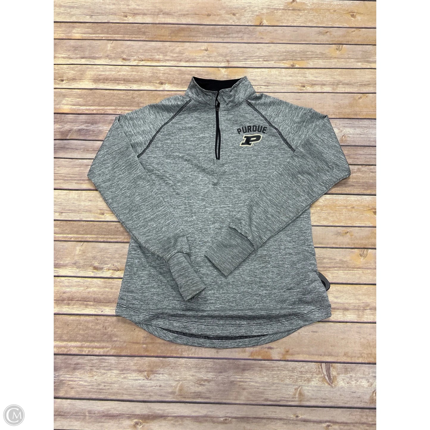 Top Long Sleeve By Cme In Grey, Size: S