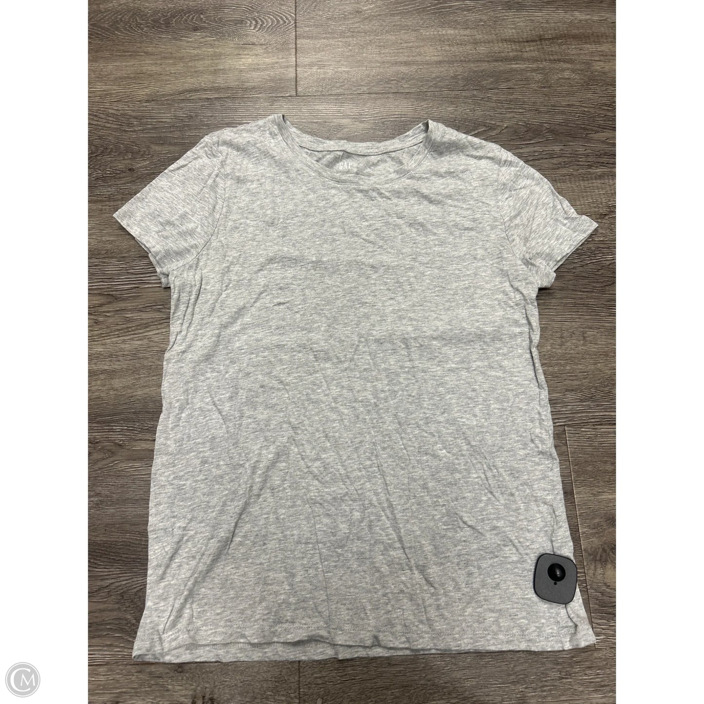 Top Short Sleeve Basic By Gap In Grey, Size: L
