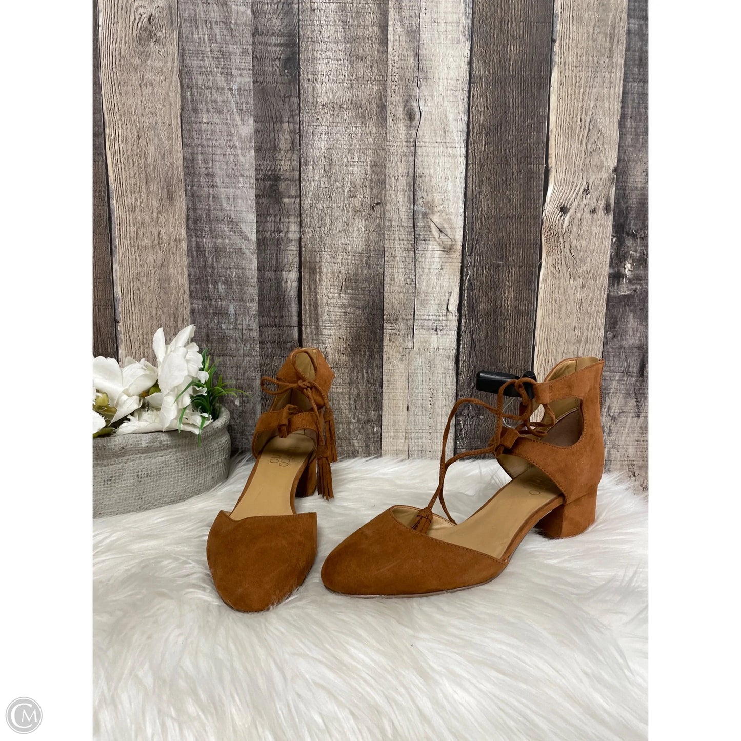 Shoes Heels Block By Franco Sarto In Camouflage Print, Size: 6.5