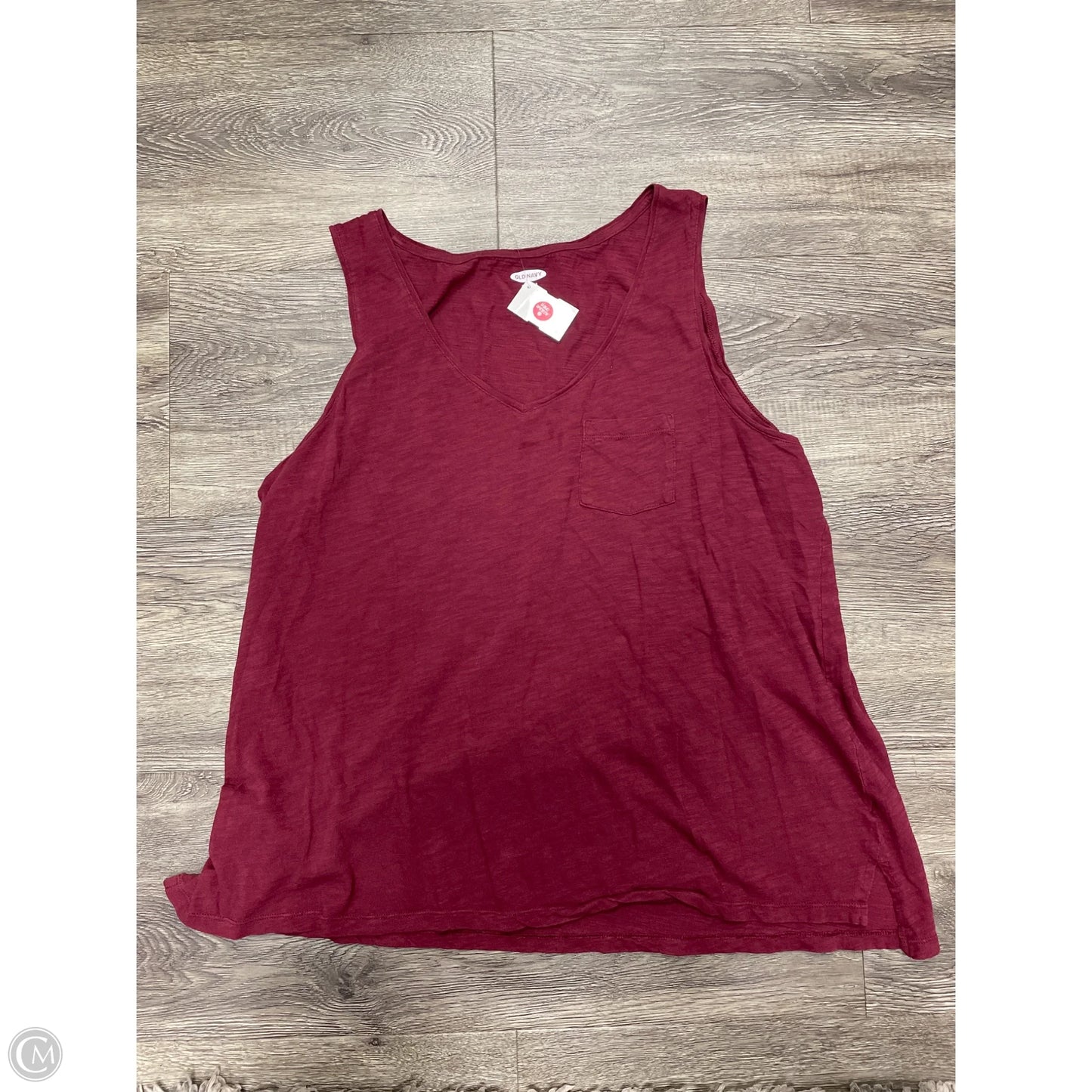 Top Sleeveless By Old Navy In Red, Size: Xxl