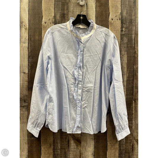 Top Long Sleeve By Loft In Blue, Size: L