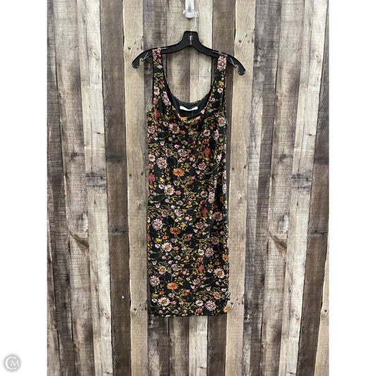 Dress Casual Short By Peruvian Connection In Floral Print, Size: M